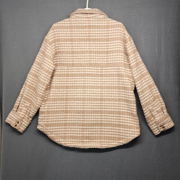 Jade Ivory 26 International Shacket Shirt Jacket Women Large Neutral Houndstooth - Picture 11 of 13